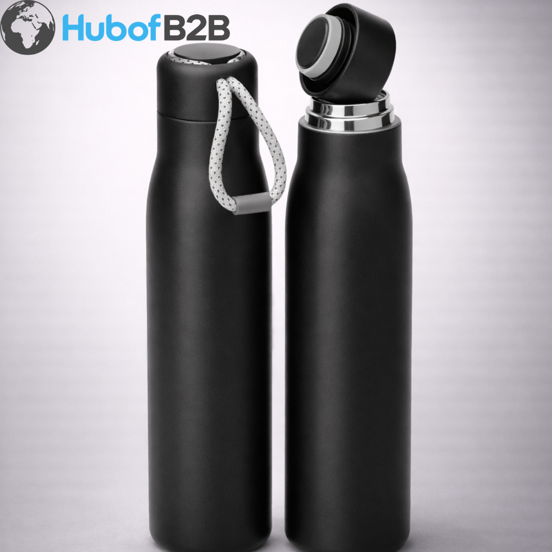 Black Stainless Steel Hot & Cold Bottle