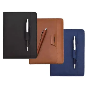Diary with Pen Holder